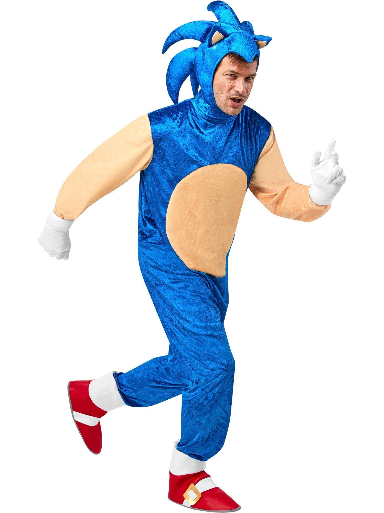 Sonic the Hedgehog Adult Deluxe Costume, MULTI, hi-res