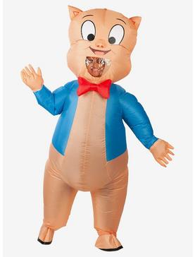 Plus Size Looney Tunes Porky Pig Adult Inflatable Costume, , hi-res