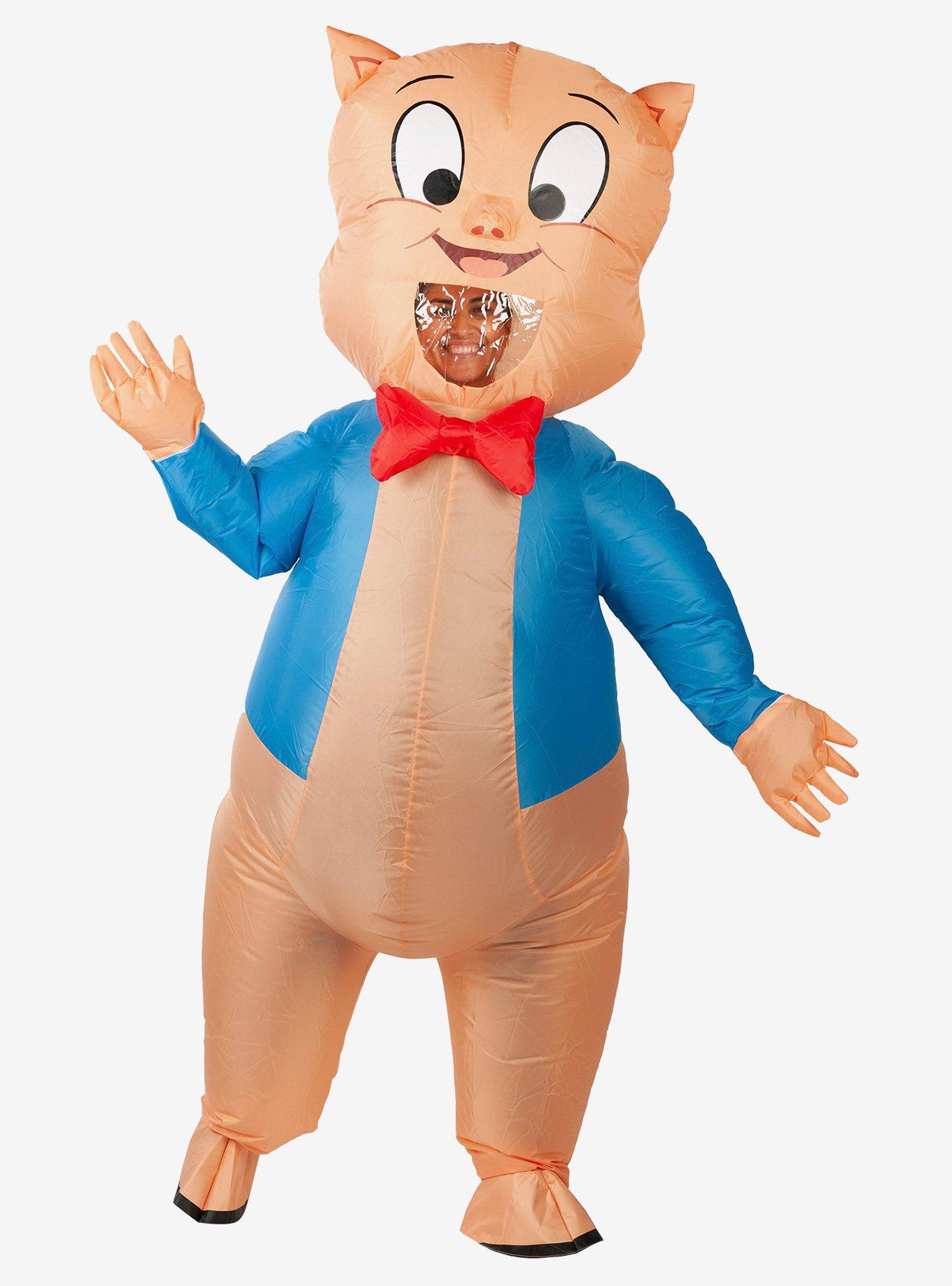 Looney Tunes Porky Pig Adult Inflatable Costume, , hi-res