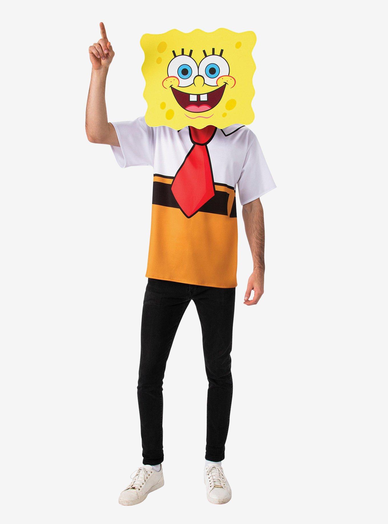 SpongeBob SquarePants Adult Zip-Up Costume Hoodie Size X- Large