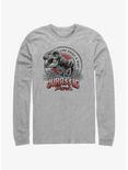 Jurassic Park T Rex Finds A Way Long Sleeve T-Shirt, ATH HTR, hi-res