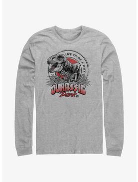 Jurassic Park T Rex Finds A Way Long Sleeve T-Shirt, , hi-res