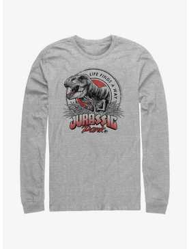 Jurassic Park T Rex Finds A Way Long Sleeve T-Shirt, , hi-res
