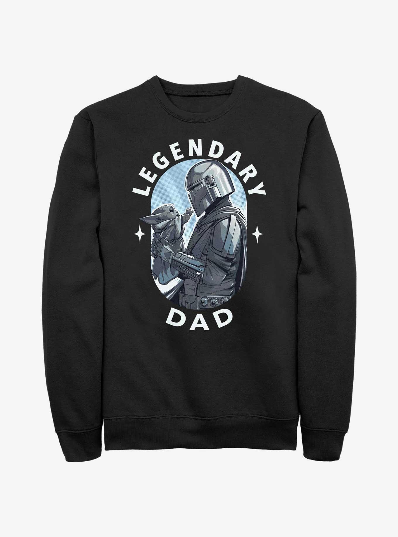 Star Wars The Mandalorian Legendary Dad Sweatshirt, BLACK, hi-res