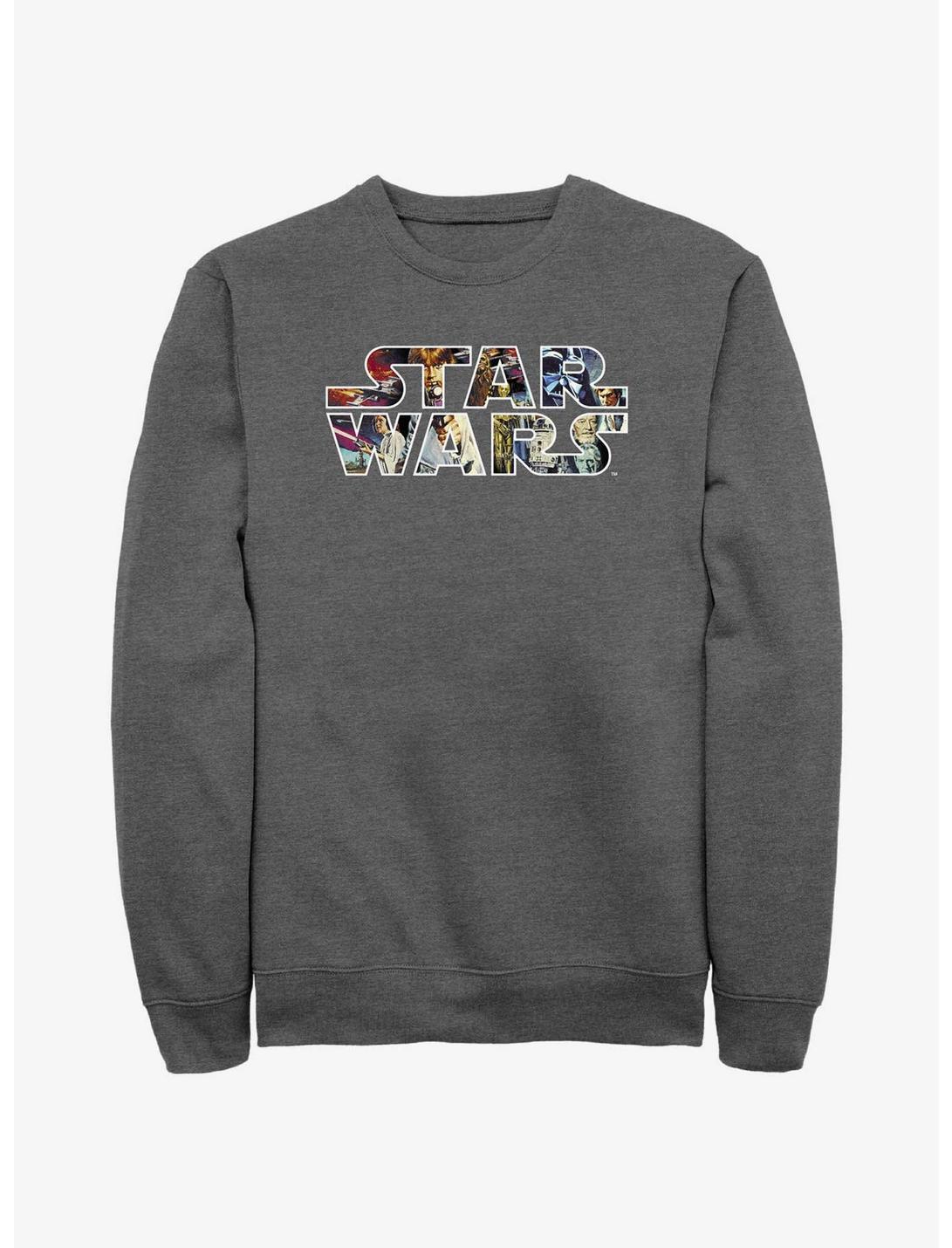 Star Wars Epic Logo Sweatshirt, CHAR HTR, hi-res