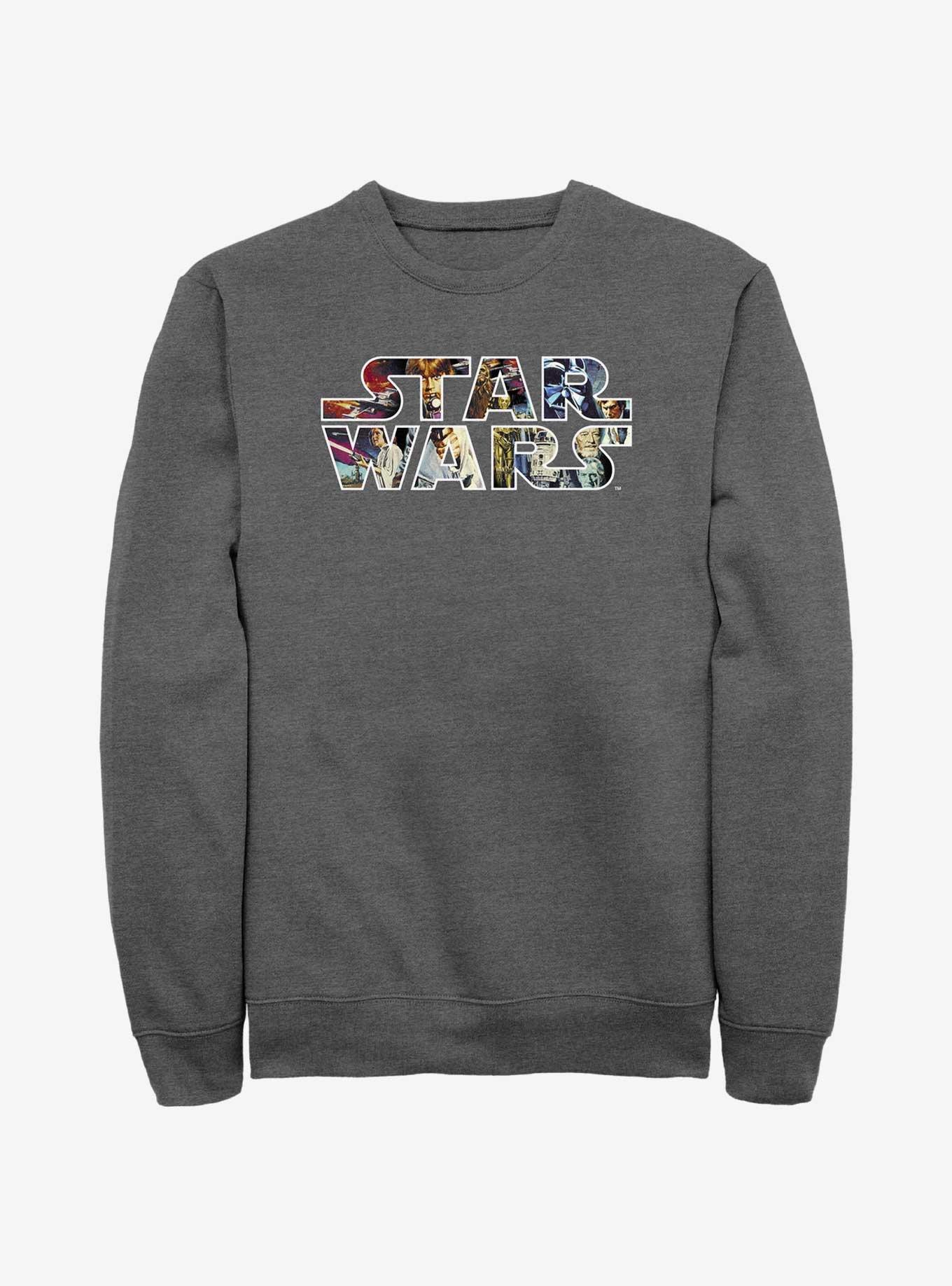 Star Wars Epic Logo Sweatshirt, CHAR HTR, hi-res