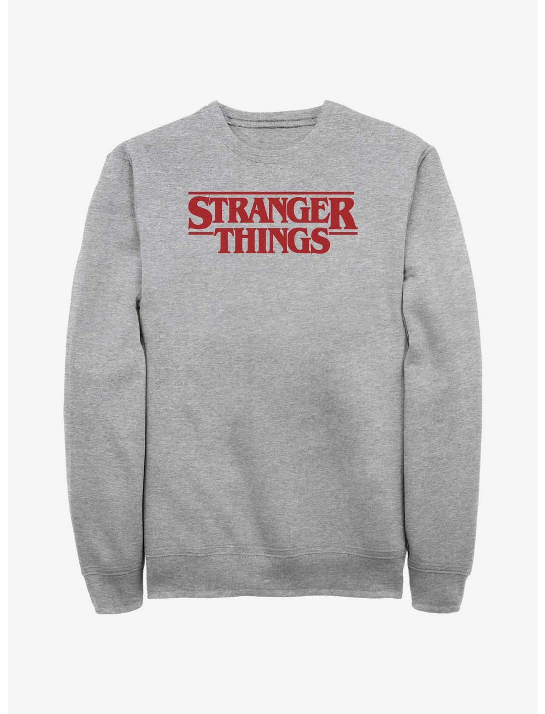 Stranger Things Logo Sweatshirt, ATH HTR, hi-res