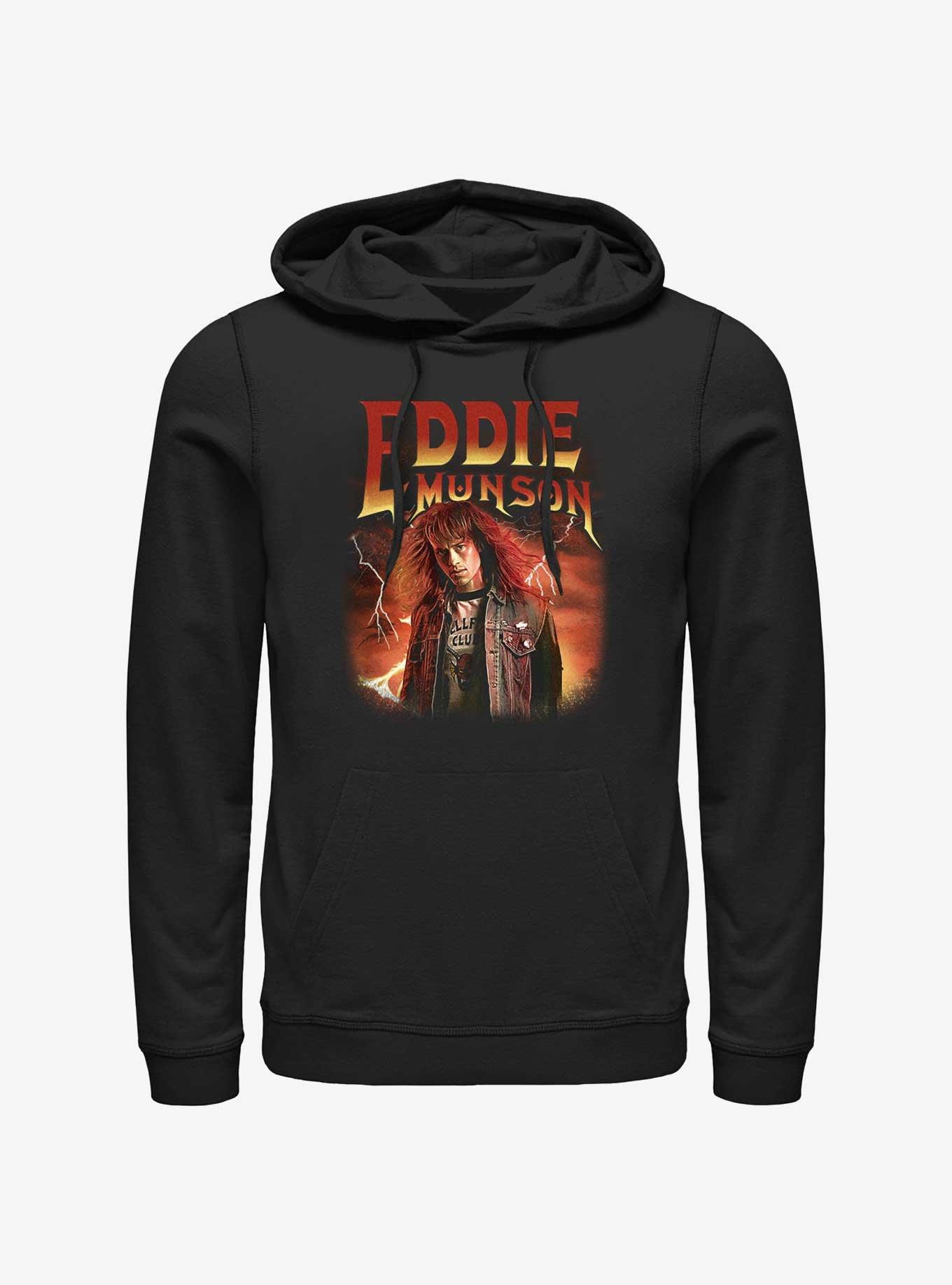 Stranger Things Metal Eddie Munson Hoodie, BLACK, hi-res