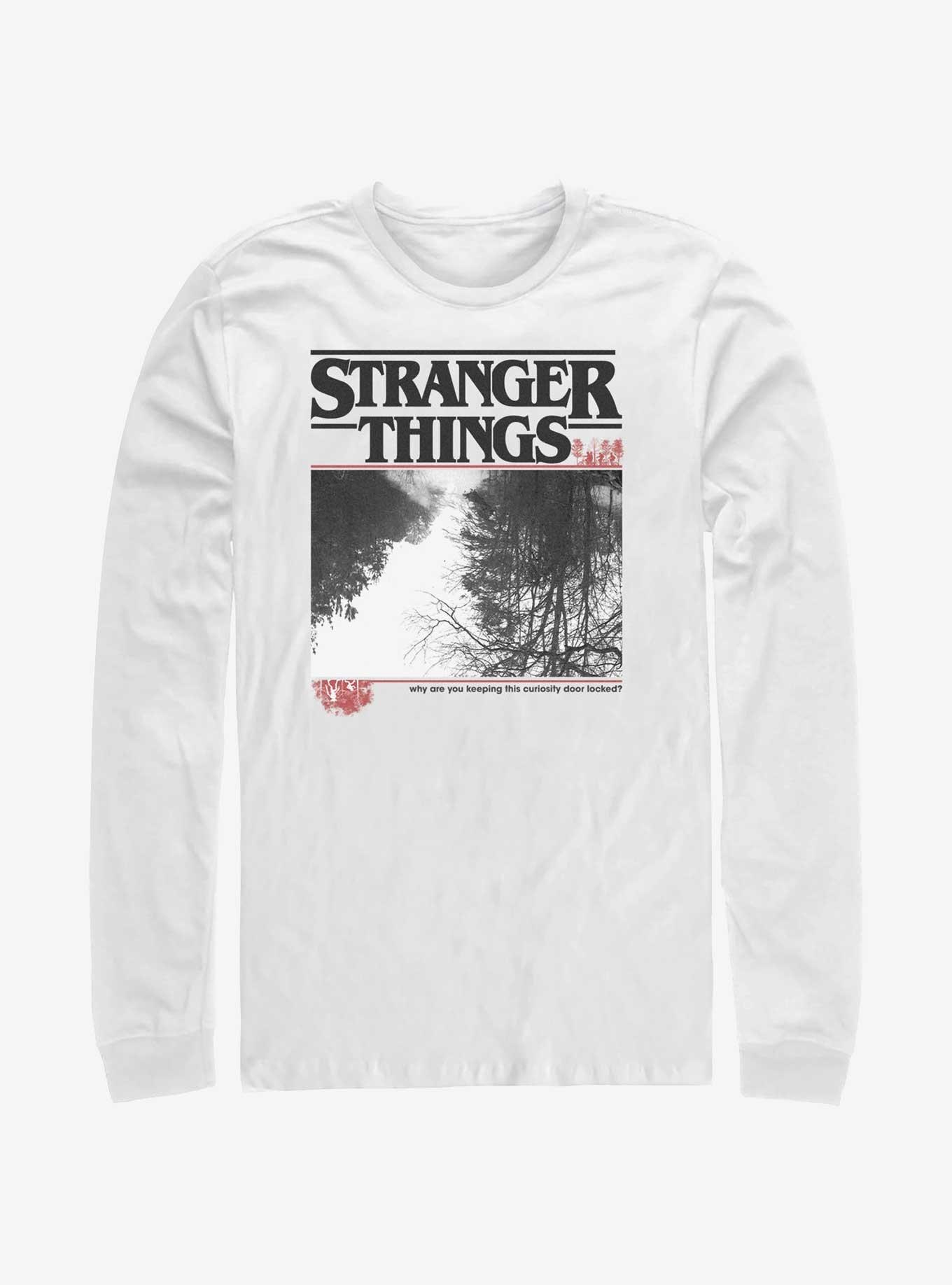 Stranger Things Forest Photo Logo Long Sleeve T-Shirt, , hi-res