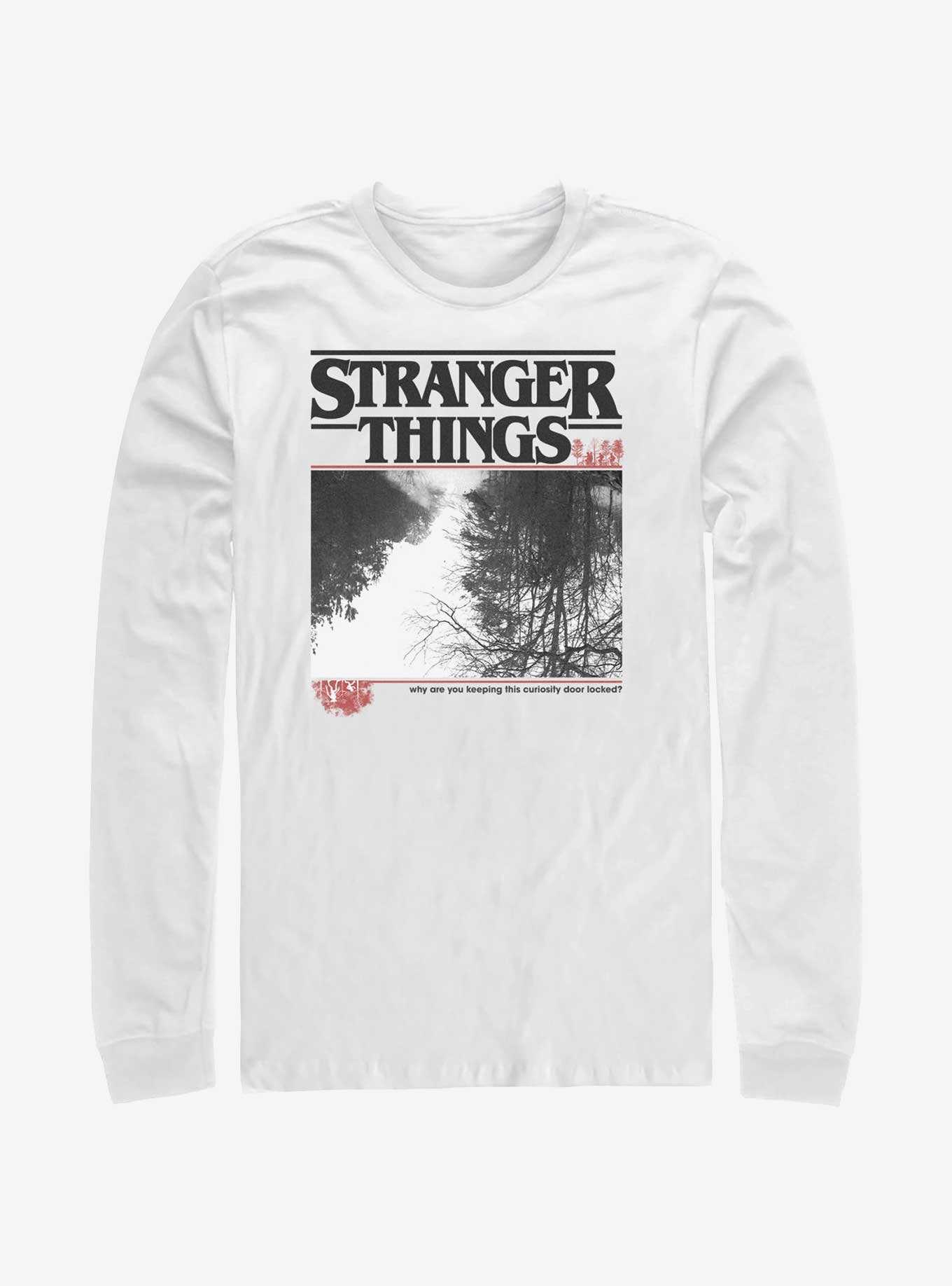 Stranger Things Forest Photo Logo Long Sleeve T-Shirt, , hi-res