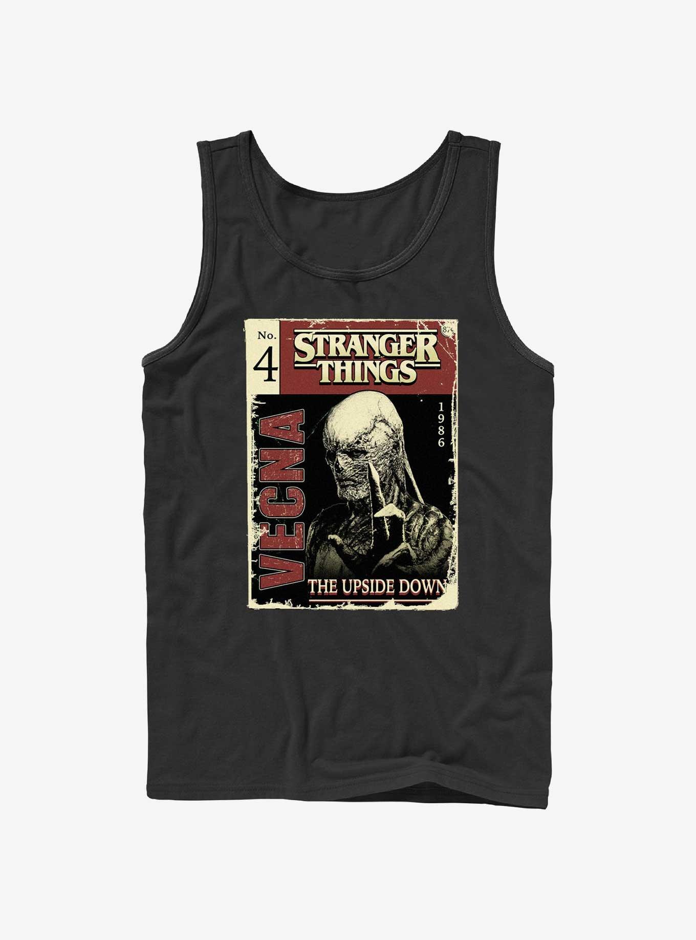 Stranger Things Vecna Pulp Comic Tank, BLACK, hi-res
