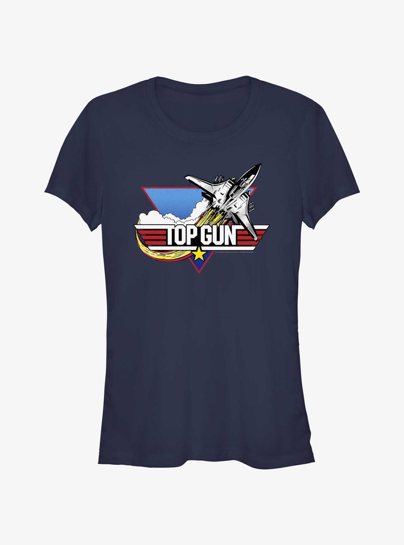 Top Gun Logo Girls T-Shirt, NAVY, hi-res