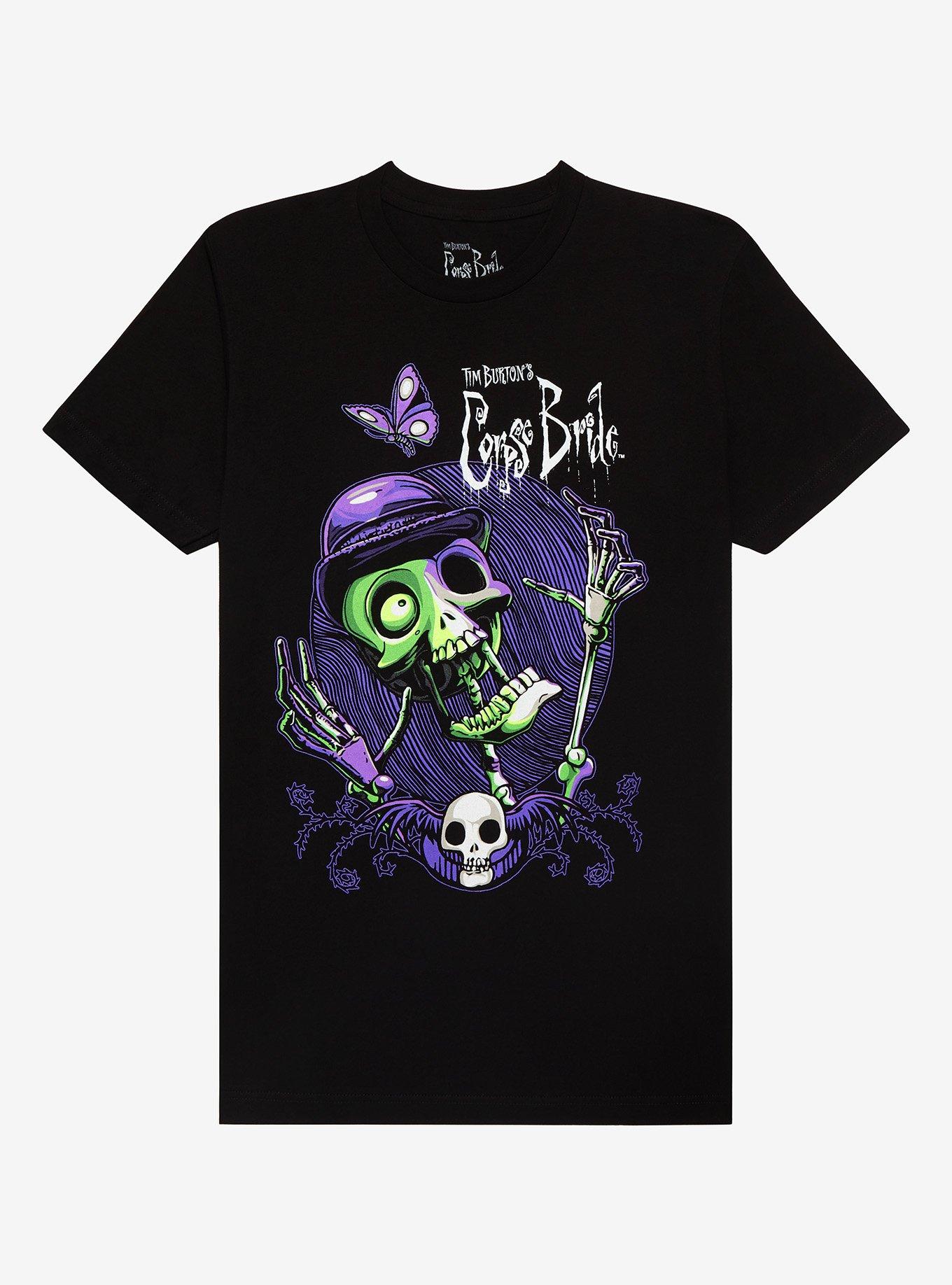 Corpse Bride Skeleton T-Shirt, BLACK, hi-res