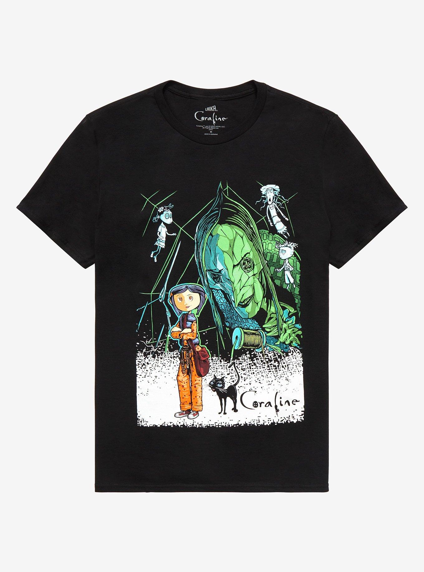 Coraline Other Mother Ghost Children T-Shirt, BLACK, hi-res