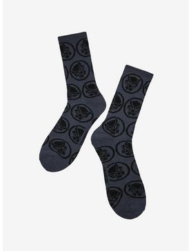 Marvel Black Panther Allover Print Crew Socks - BoxLunch Exclusive, , hi-res