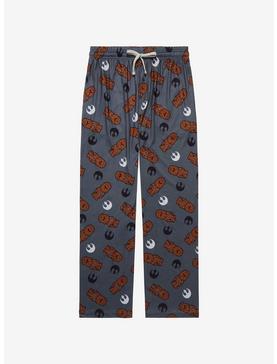 Plus Size Star Wars Chewbacca & Rebel Logo Allover Print Sleep Pants - BoxLunch Exclusive, , hi-res