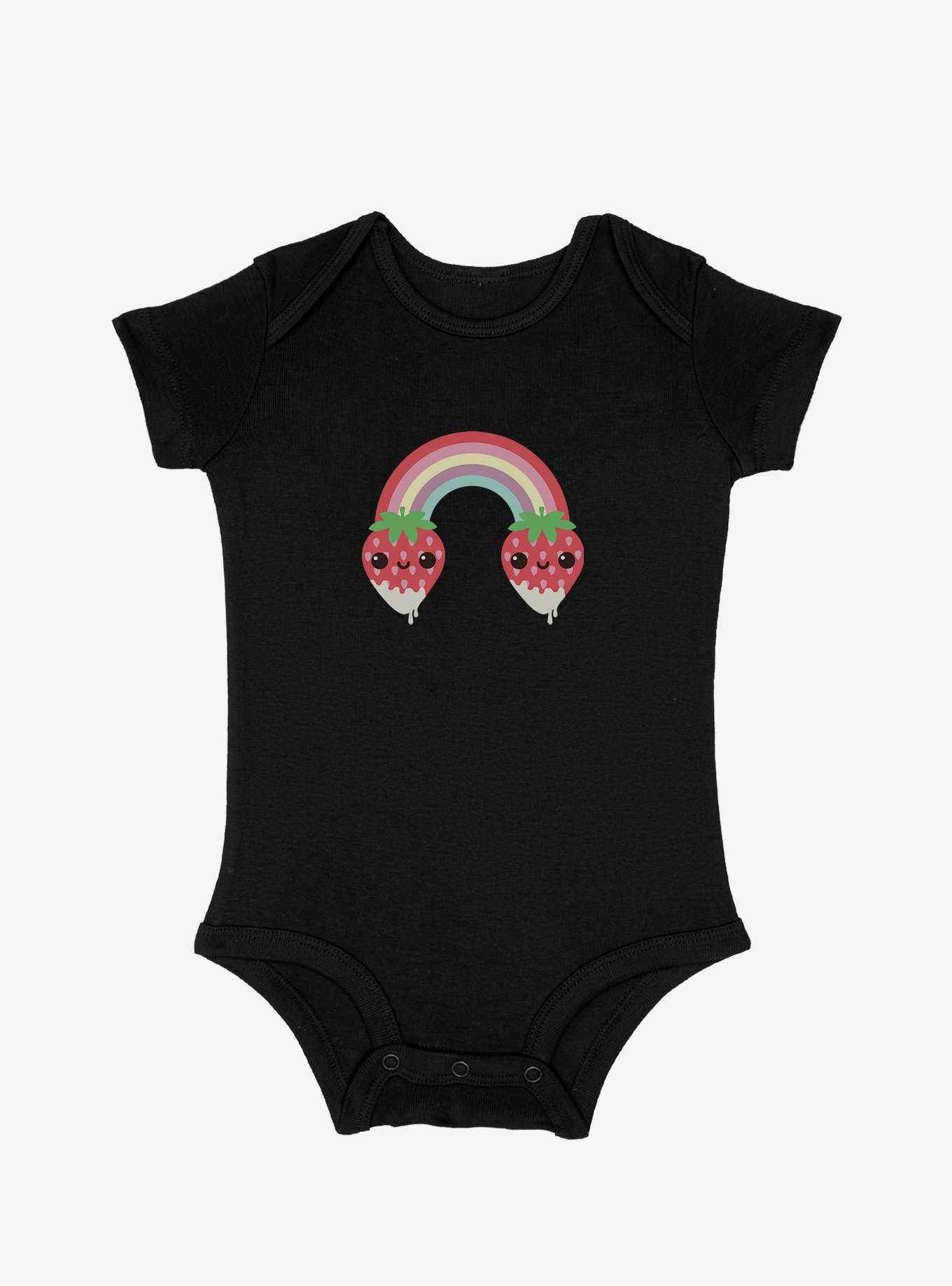 Strawberry Milk Strawberry Rainbow Infant Bodysuit, , hi-res