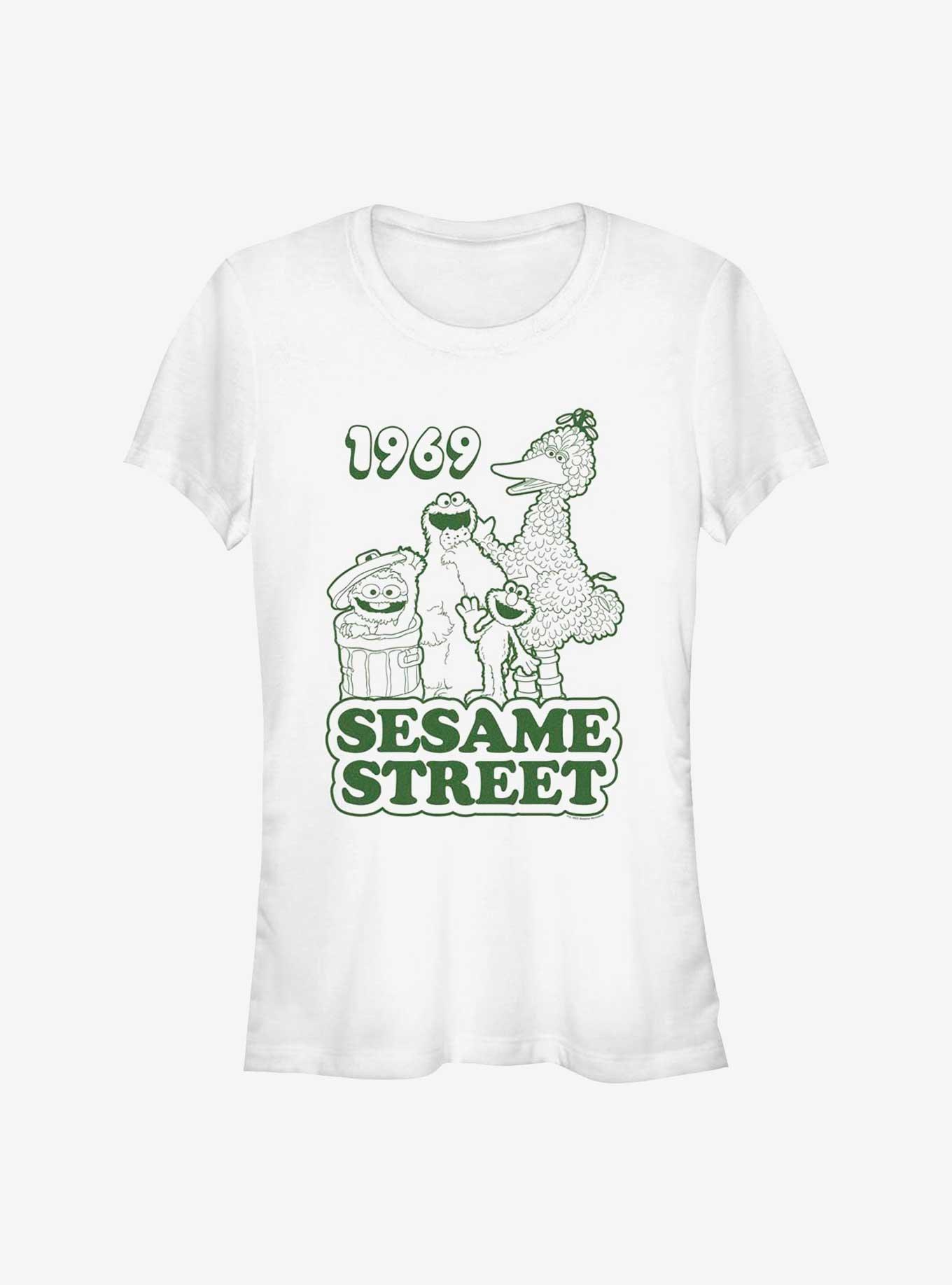 Sesame Street 1969 Group Girls T-Shirt, WHITE, hi-res