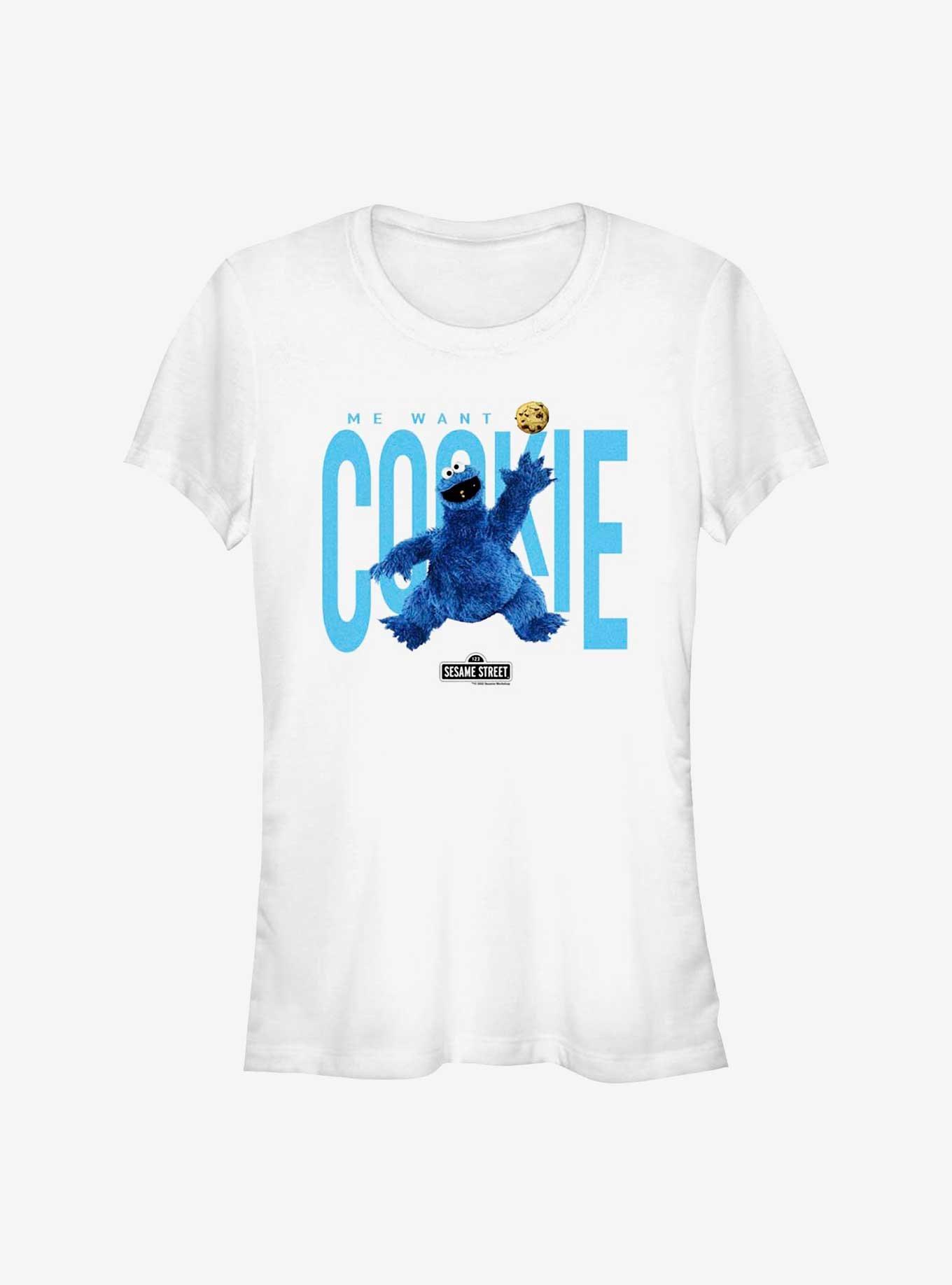 Sesame Street Air Cookie Girls T-Shirt, WHITE, hi-res