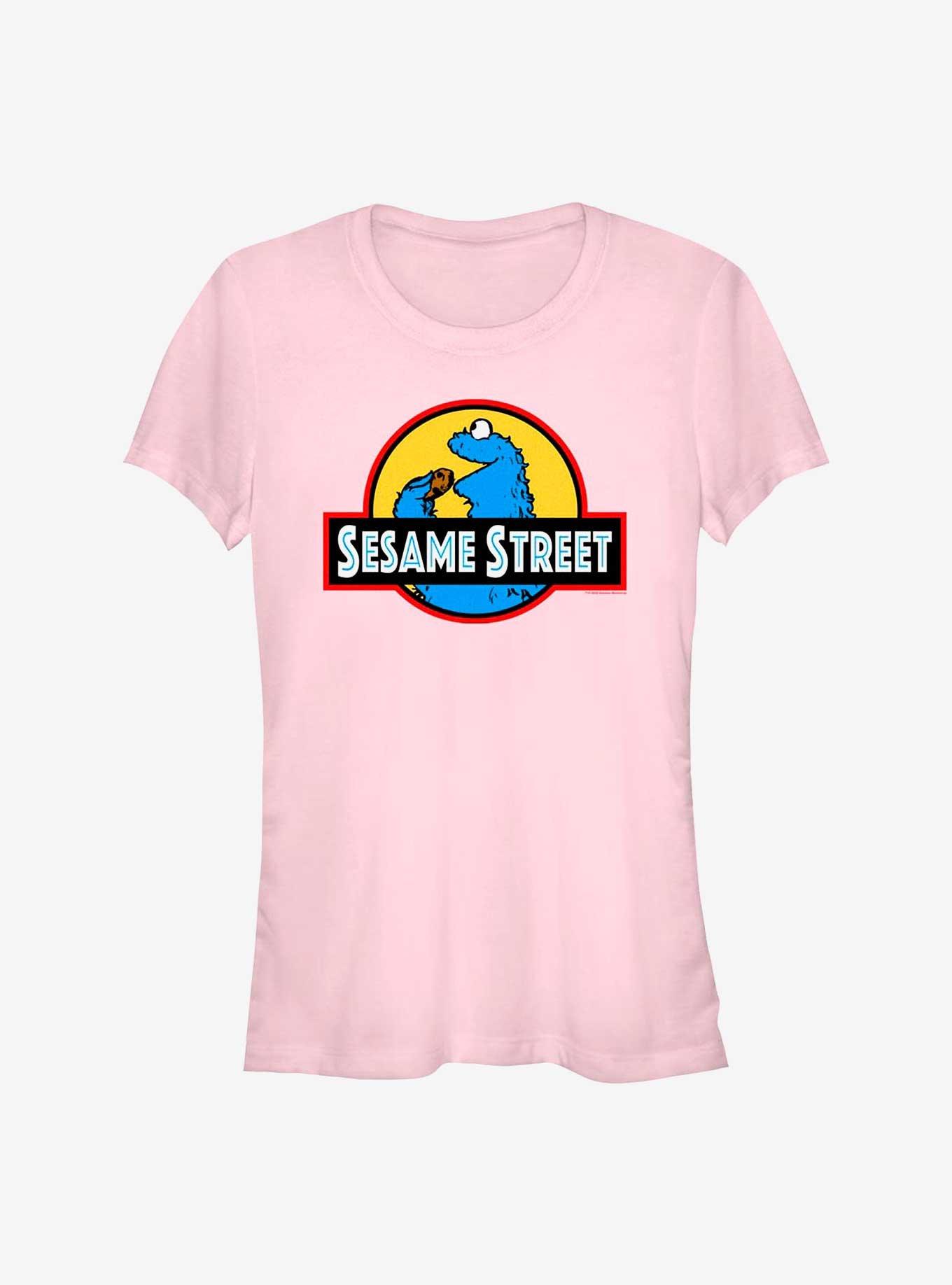 Sesame-Street Cookie-Monster Shirt Womens XL Big-Face Graphic Tee