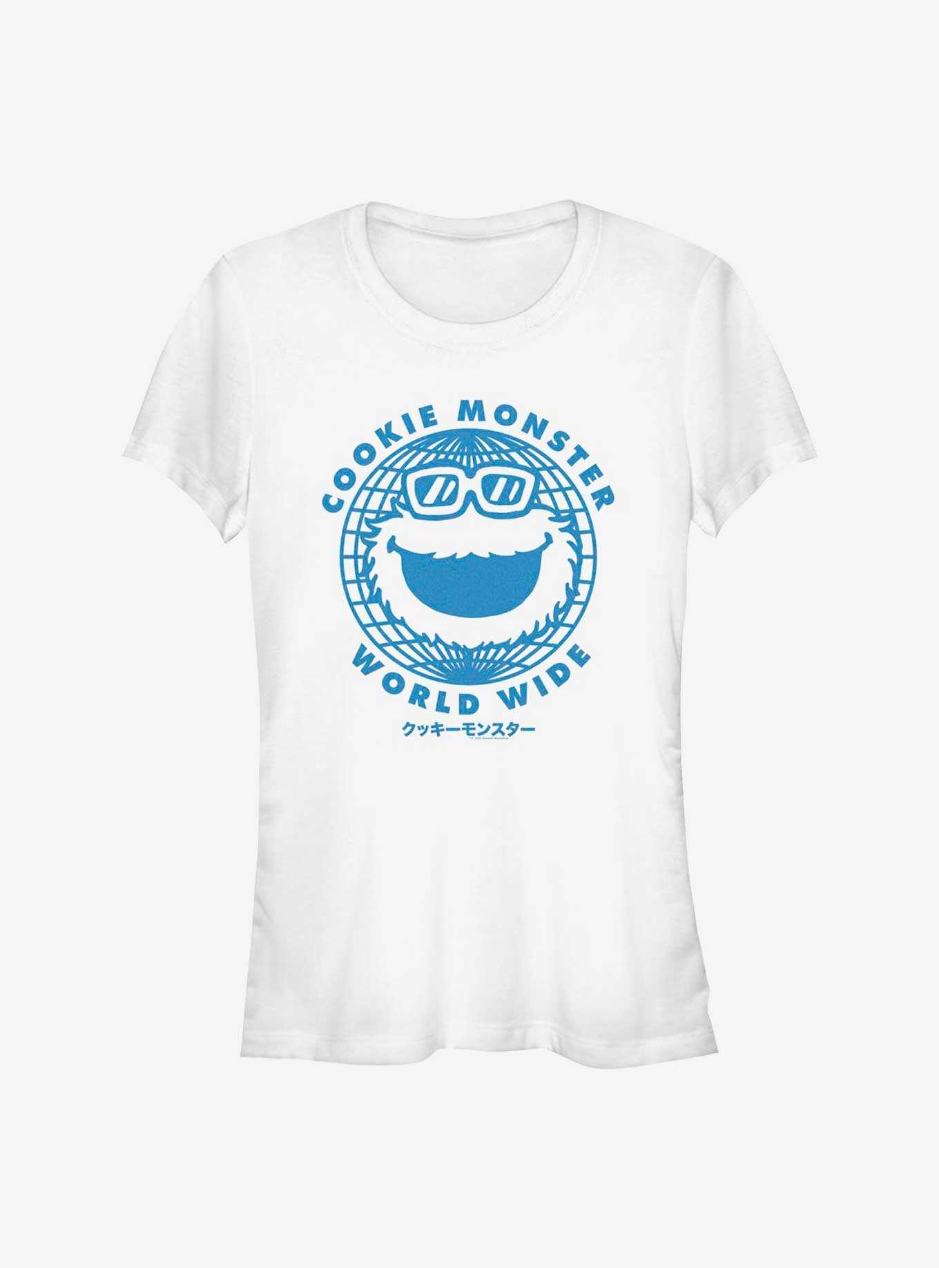 Sesame Street Cookie Monster World Wide Girls T-Shirt, , hi-res