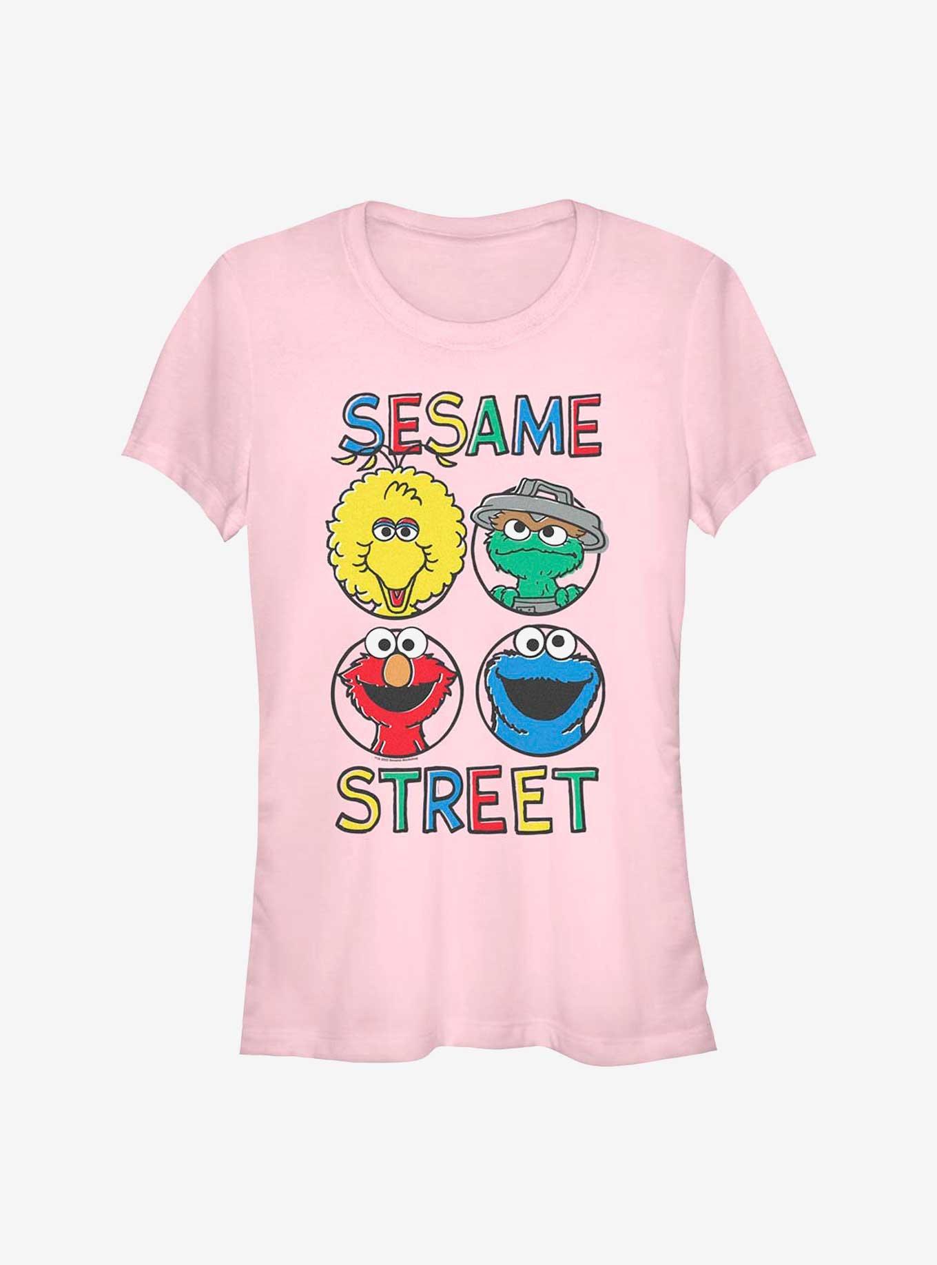 Sesame Street Happy Bunch Girls T-Shirt, LIGHT PINK, hi-res