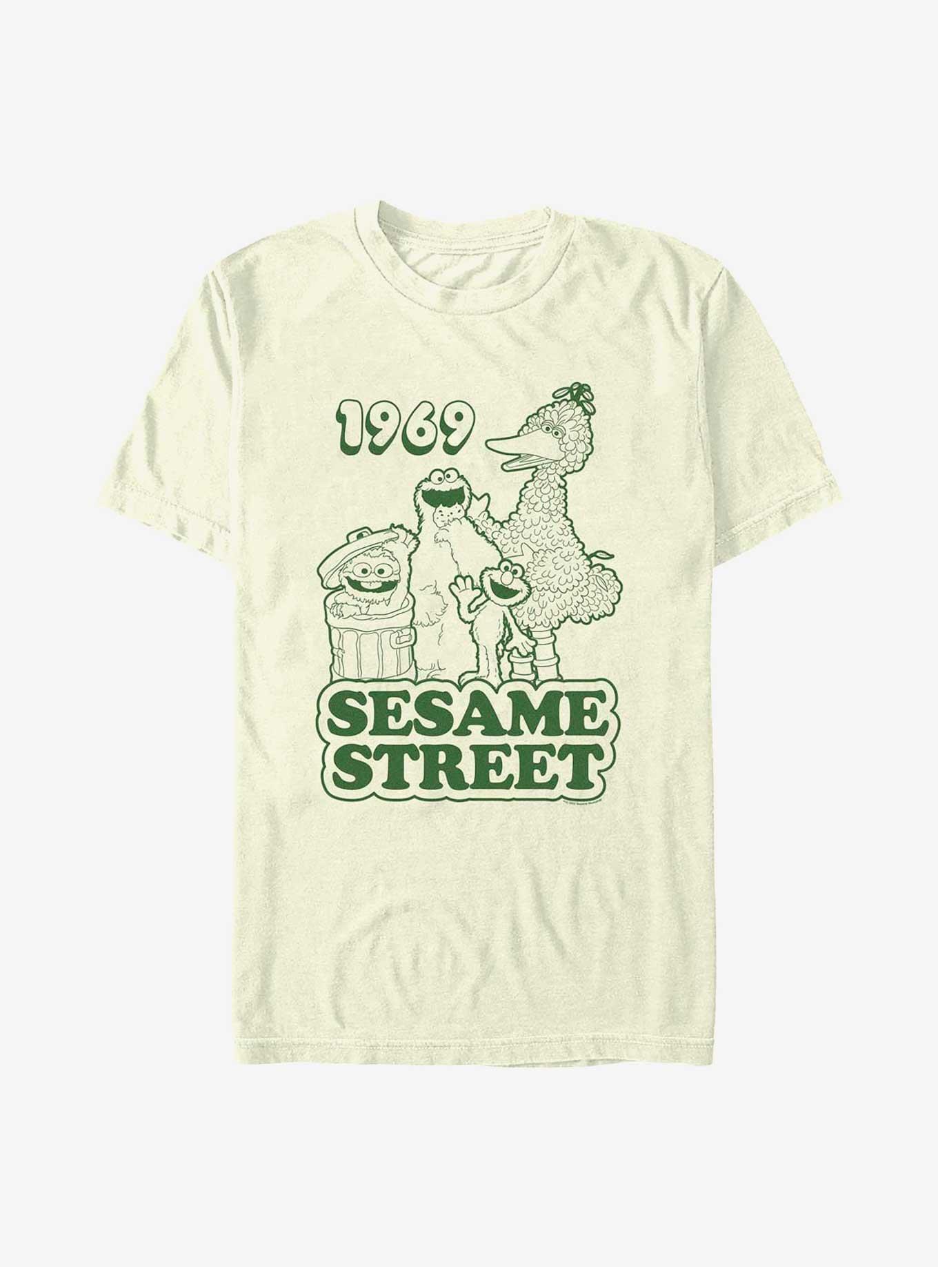 Sesame Street 1969 Group T-Shirt, NATURAL, hi-res