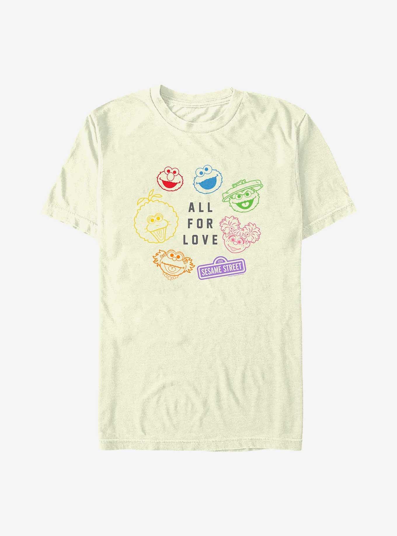 Sesame Street All For Love T-Shirt, NATURAL, hi-res