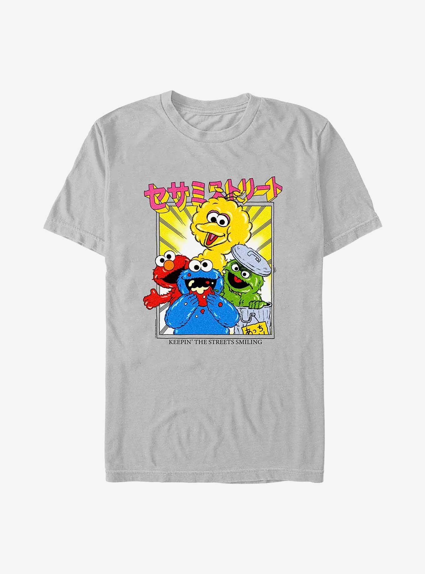 Sesame Street Anime Streets T-Shirt, SILVER, hi-res