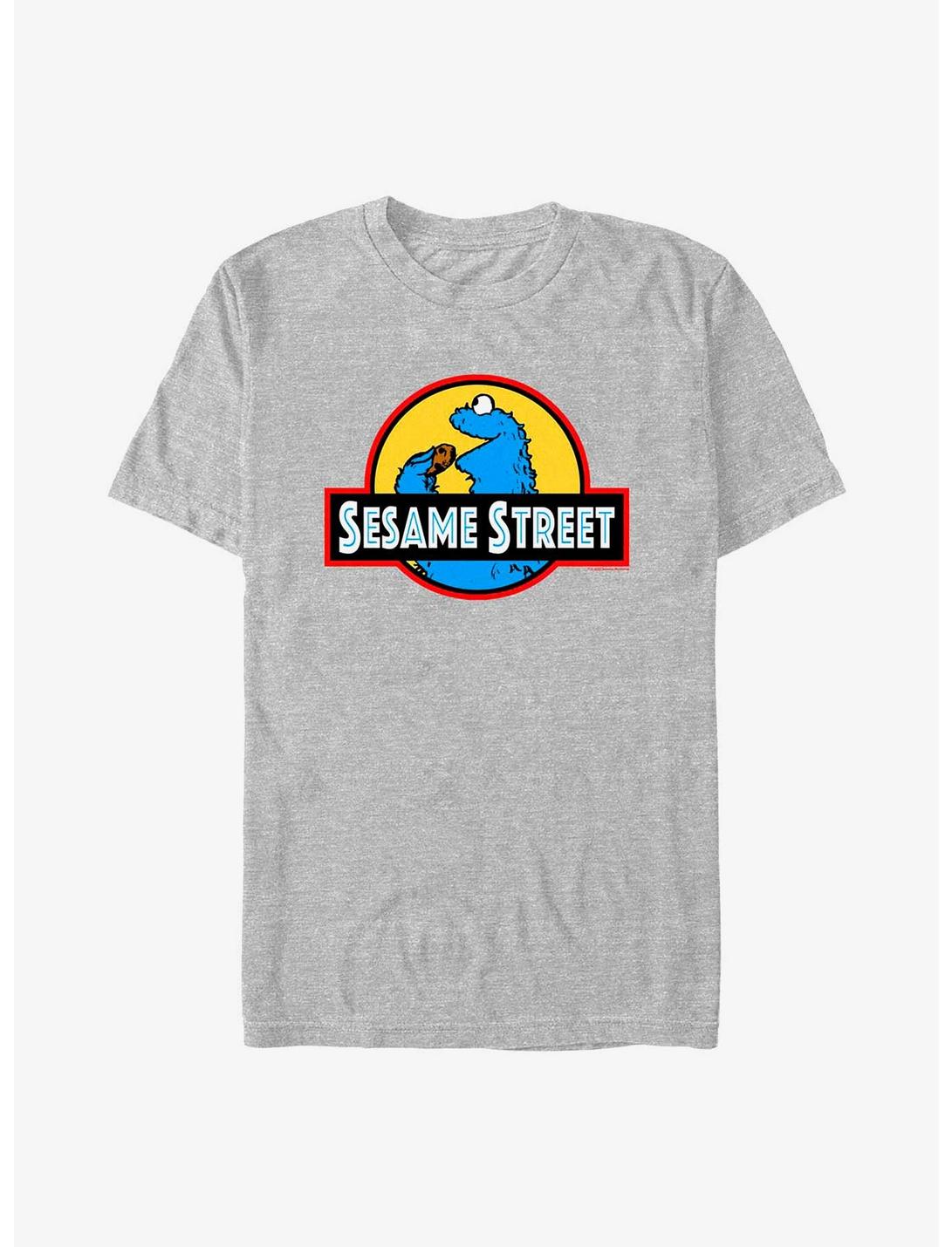 Sesame Street Cookie Monster Logo Sign T-Shirt, ATH HTR, hi-res