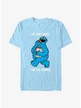 Sesame Street Only Here For Cookies T-Shirt, LT BLUE, hi-res