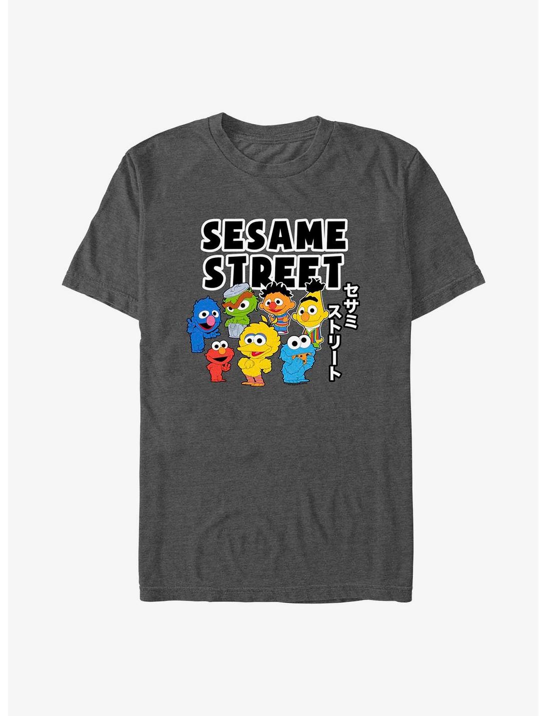 Sesame Street Kawaii Group T-Shirt, CHAR HTR, hi-res