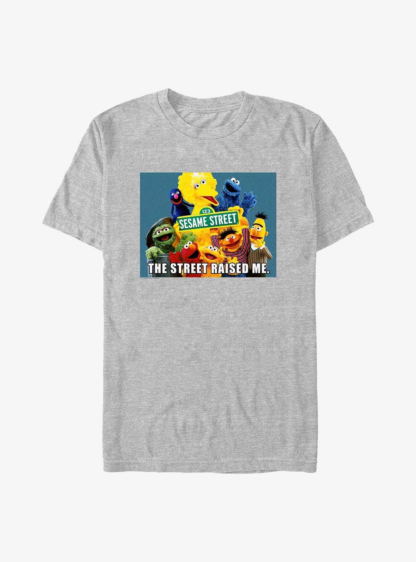 Sesame Street Raised Me T-Shirt, ATH HTR, hi-res