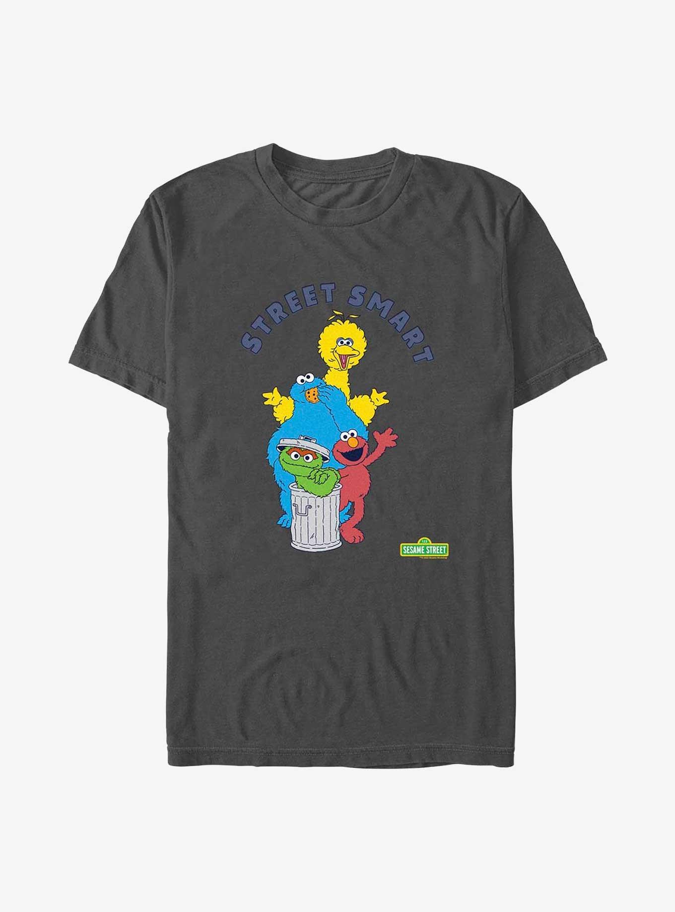Sesame Street Smart T-Shirt, CHARCOAL, hi-res