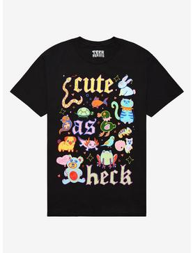 Teen Hearts Cute As Heck Animals T-Shirt, , hi-res