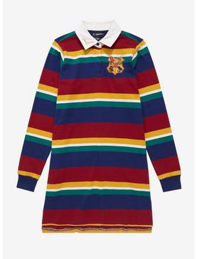 Plus Size Harry Potter Striped Rugby Shirt Dress - BoxLunch Exclusive, , hi-res
