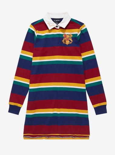 rugby shirt dress Shop Our Pendleton Women's Striped in Black This striped polo dress features timeless royal blue Harry Potter Striped Rugby Shirt