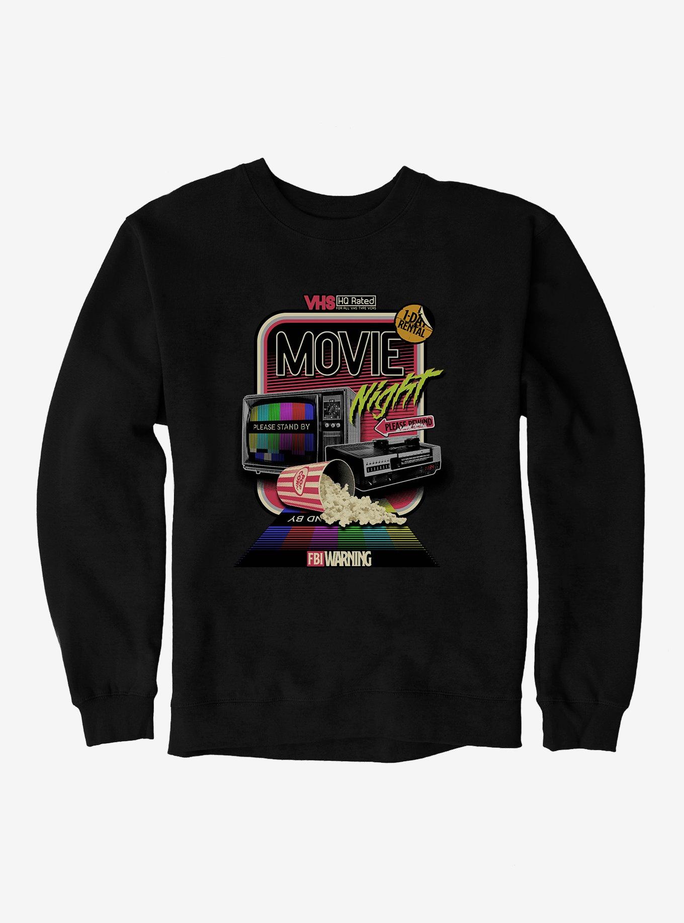 Retro Movie Night Sweatshirt