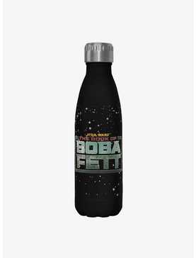 Star Wars The Book of Boba Fett Boba Fett Main Logo Black Stainless Steel Water Bottle, , hi-res