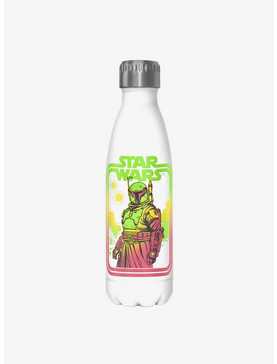 Star Wars The Book of Boba Fett Boba Retro White Stainless Steel Water Bottle, , hi-res
