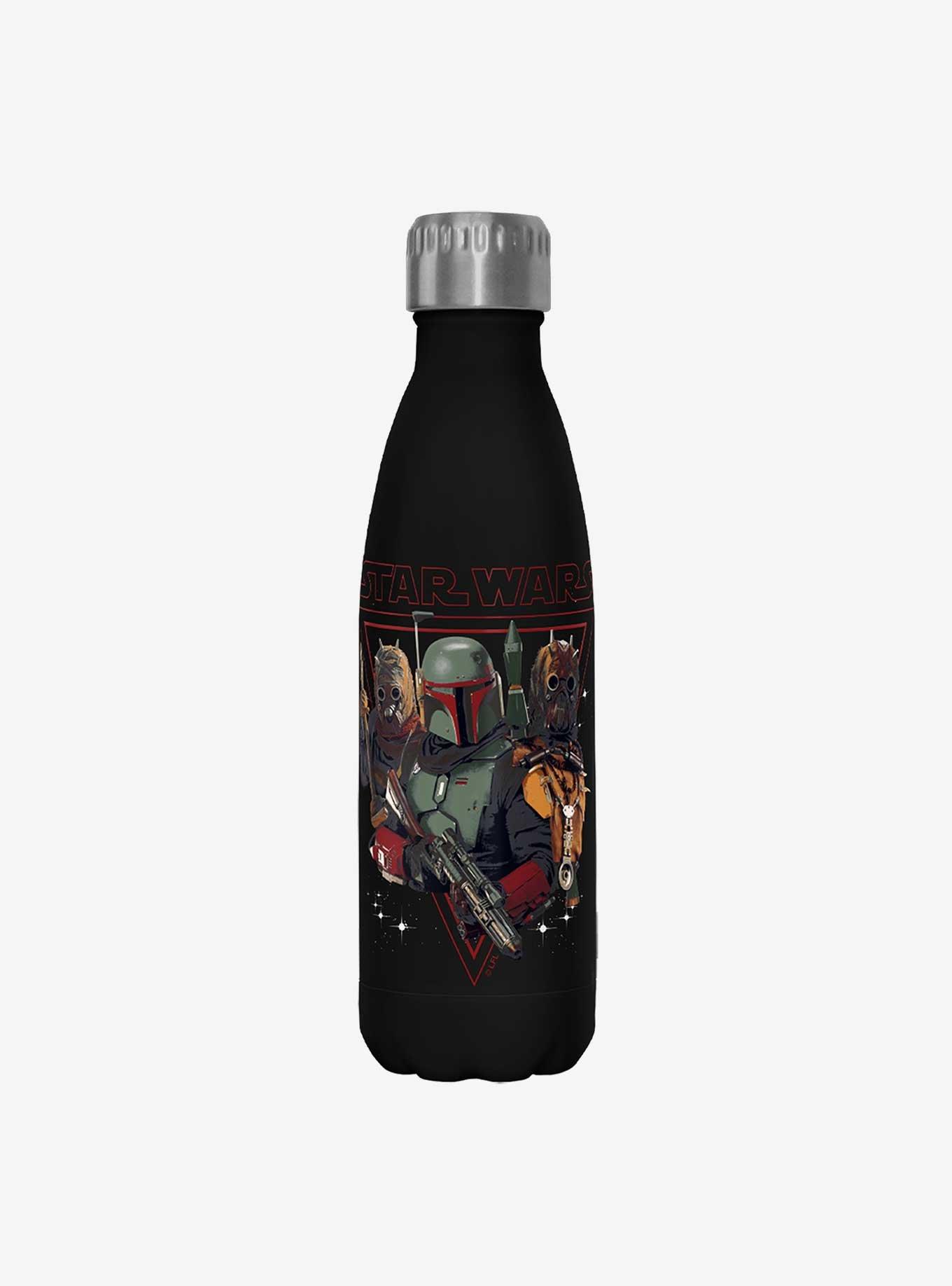 Star Wars The Book of Boba Fett Bounty Hunting Black Stainless Steel Water Bottle, , hi-res