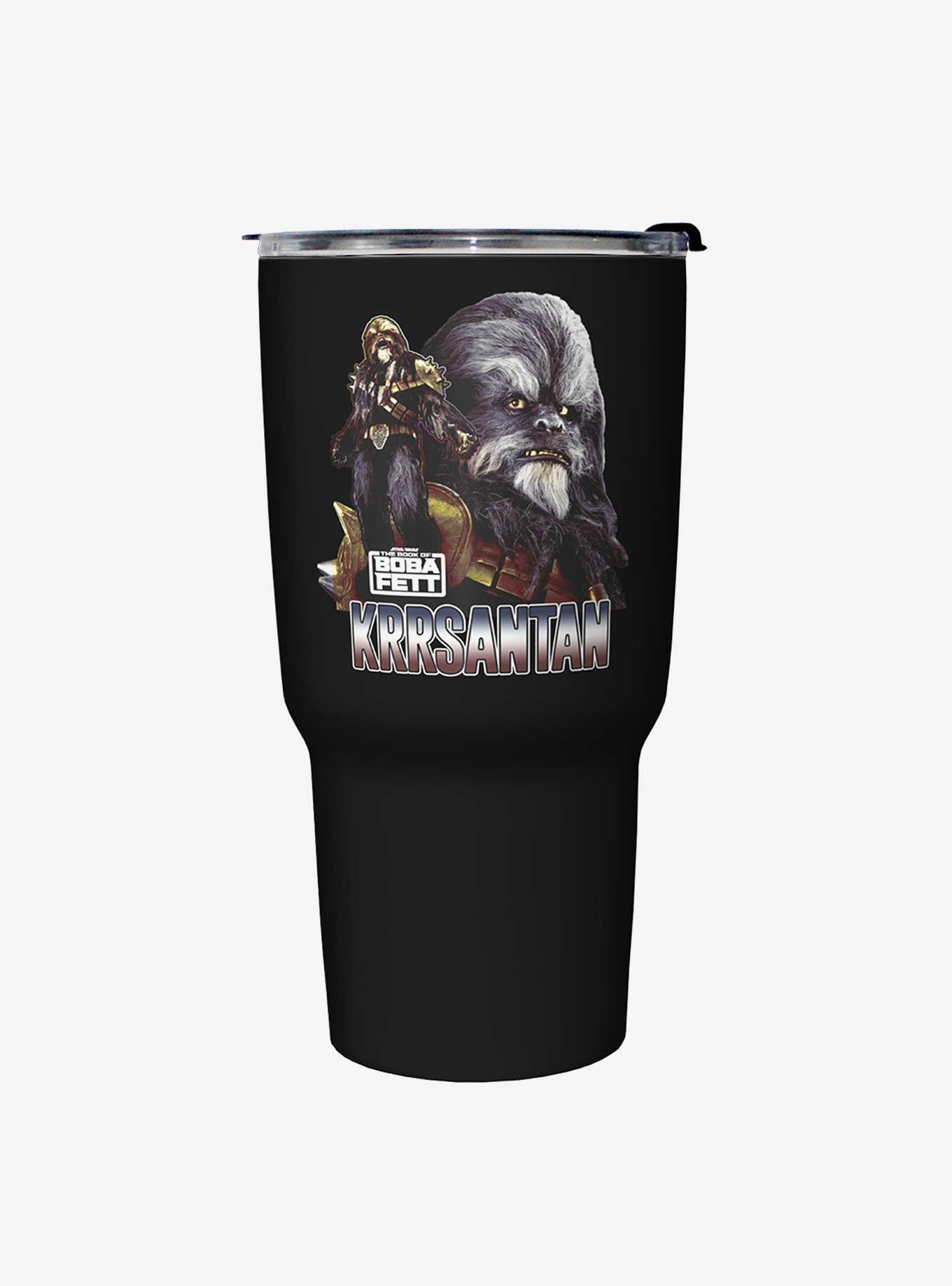 Star Wars The Book of Boba Fett Questions Later Black Stainless Steel Travel Mug