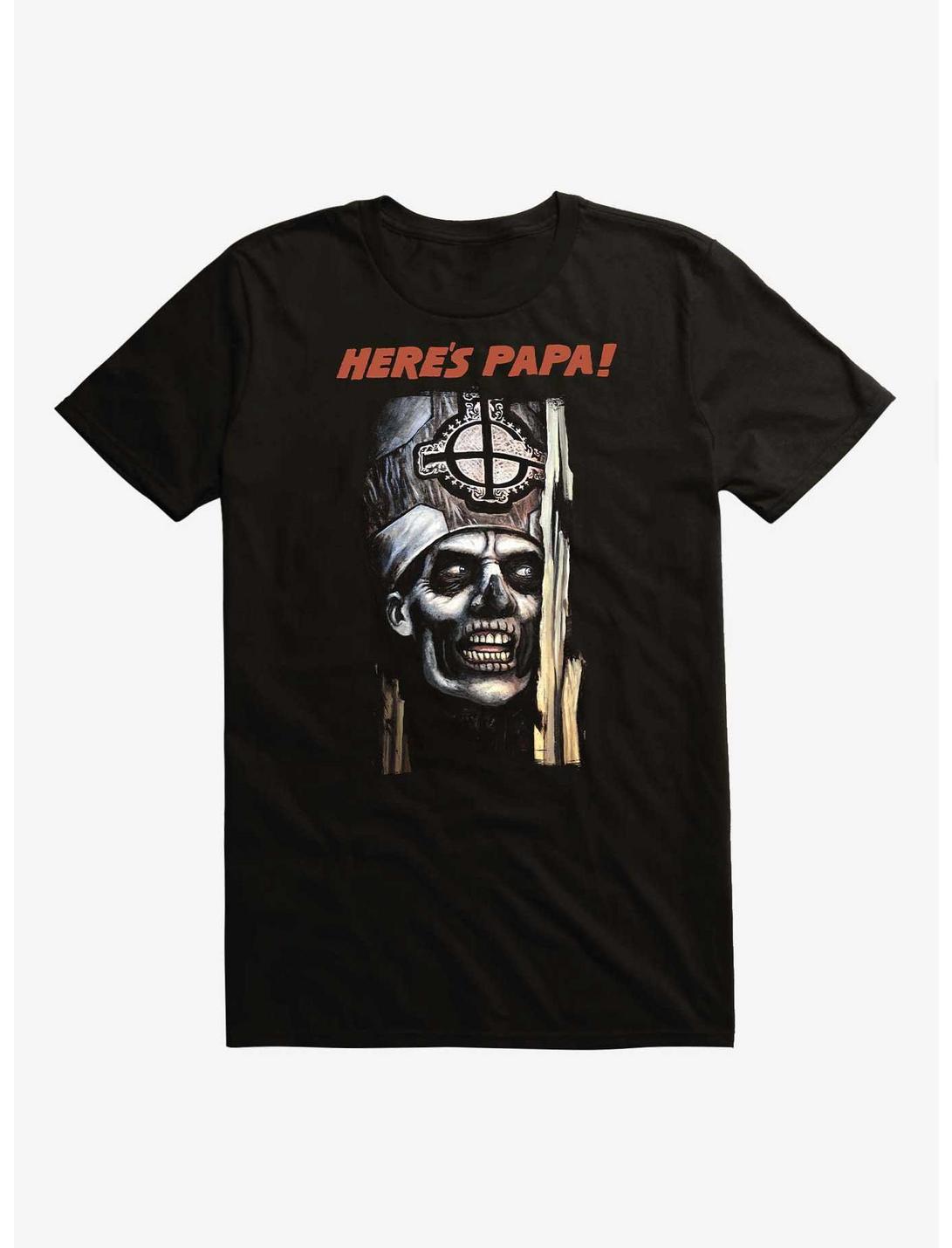 Ghost Here's Papa! T-Shirt, BLACK, hi-res