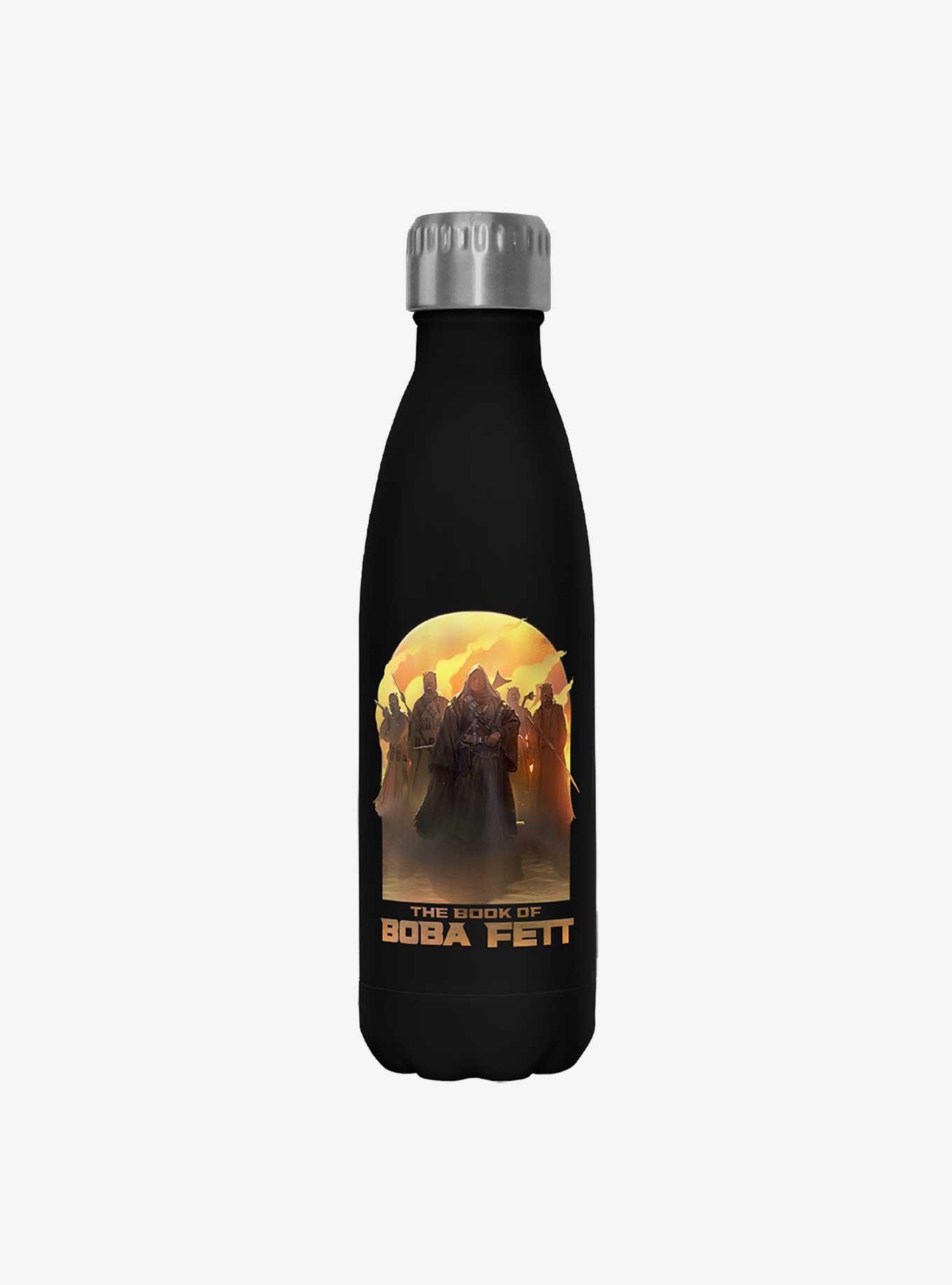 Star Wars The Book of Boba Fett Leading By Example Black Stainless Steel Water Bottle, , hi-res