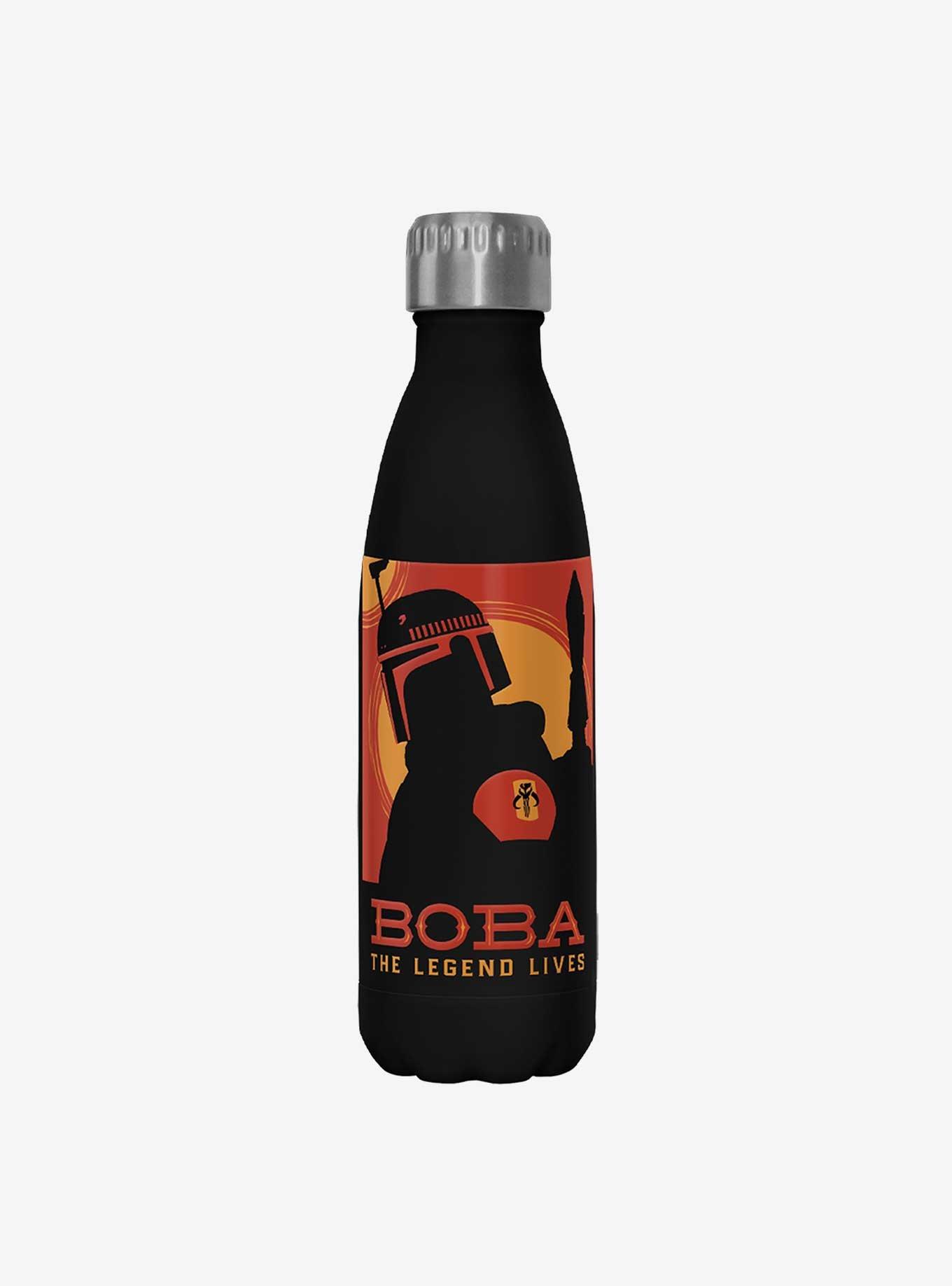 Star Wars The Book of Boba Fett Poster Boba Fett Black Stainless Steel Water Bottle, , hi-res