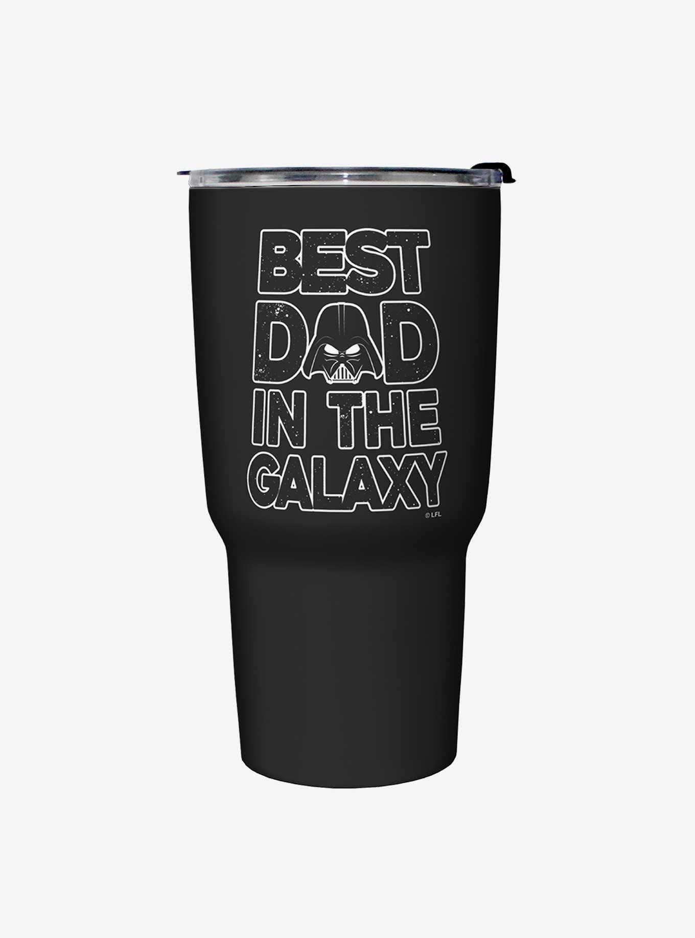 Star Wars Galaxy Dad Black Stainless Steel Travel Mug, , hi-res