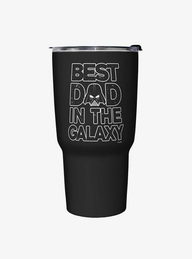 Star Wars Galaxy Dad Black Stainless Steel Travel Mug BLACK