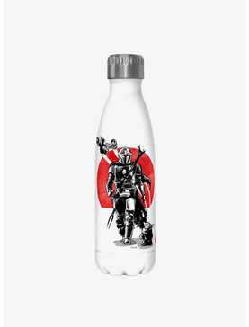 Star Wars The Mandalorian Mandolorian Sumi Ink White Stainless Steel Water Bottle, , hi-res