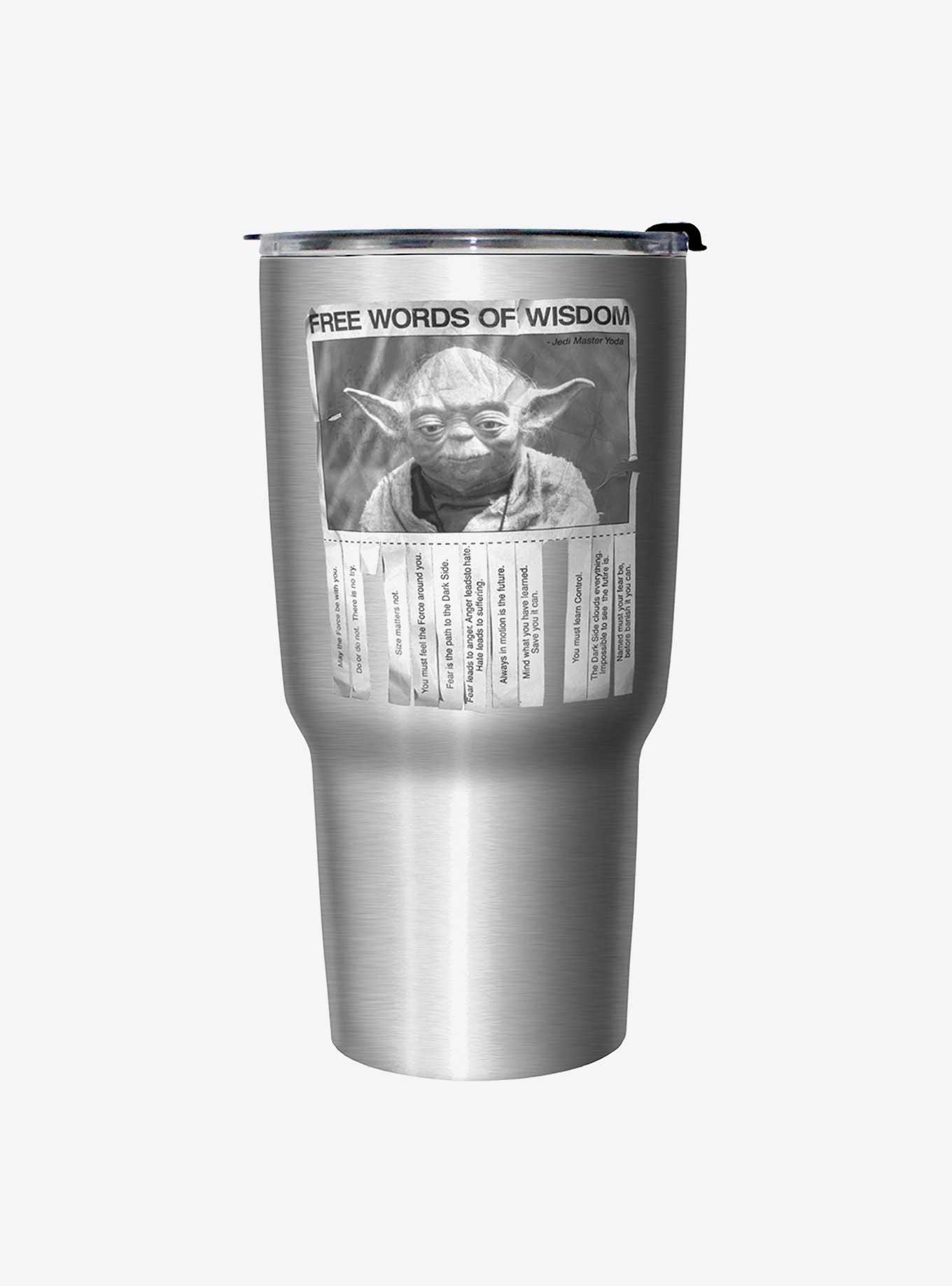 Star Wars Words Of Wisdom Stainless Steel Travel Mug, , hi-res