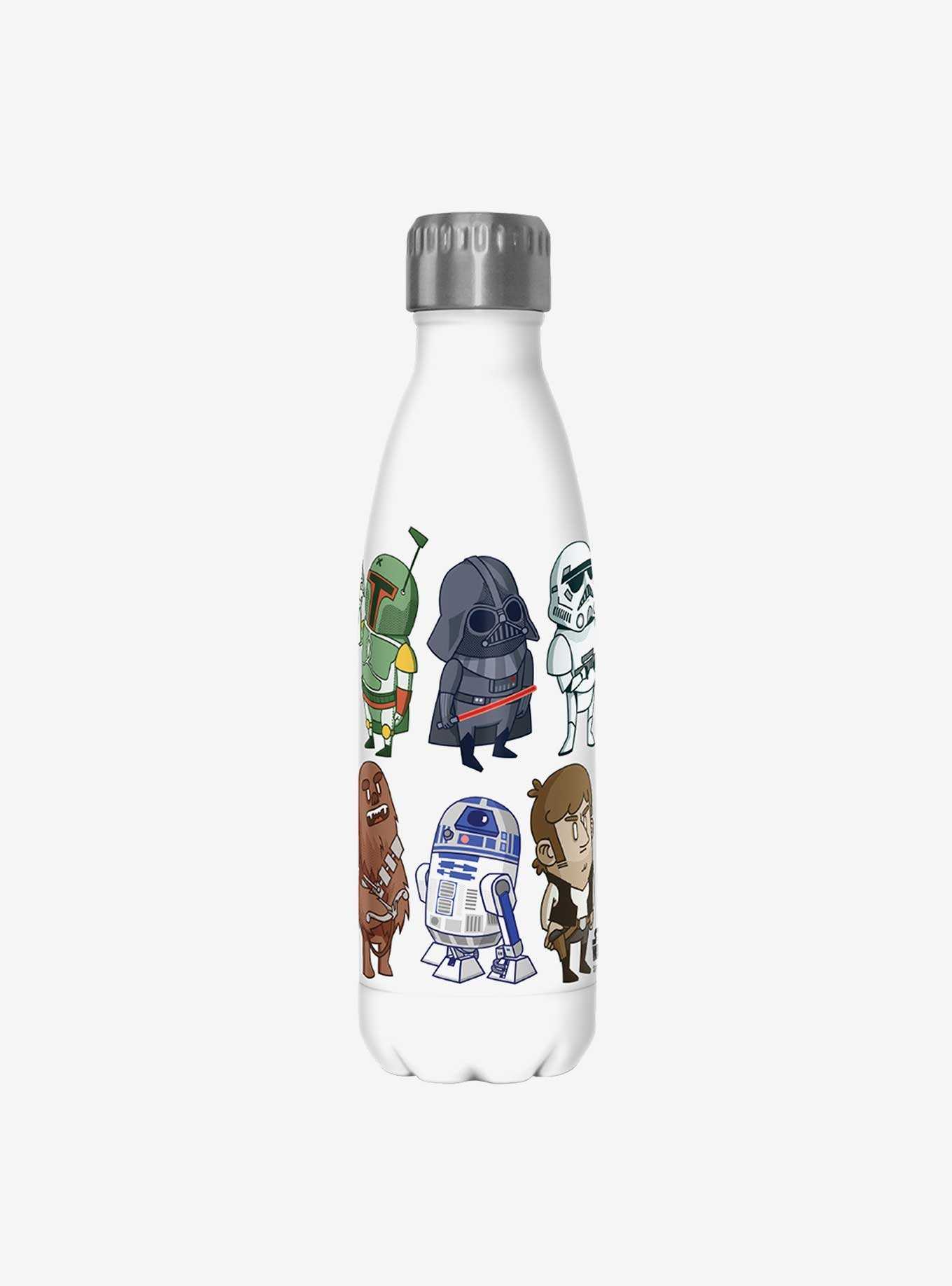 Star Wars Doodles White Stainless Steel Water Bottle, , hi-res